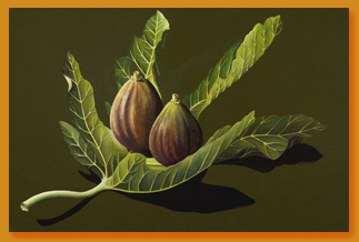 2 Figs on a Leaf 24x36 $2800